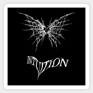 intuition halloween spider web heart Sticker